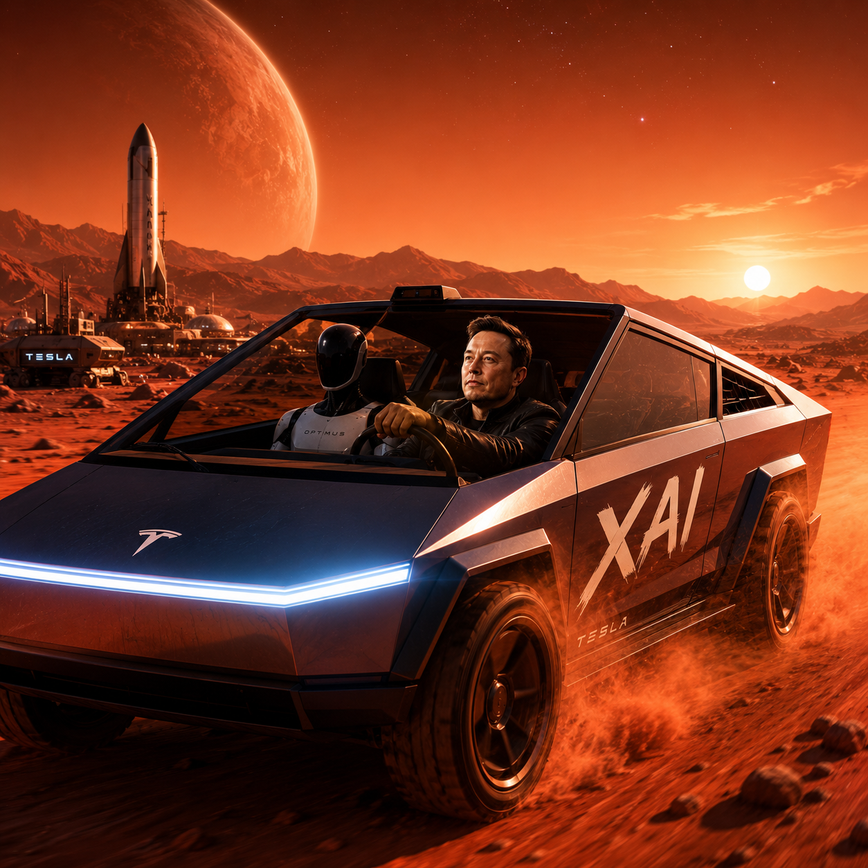 Cybertruck on Mars